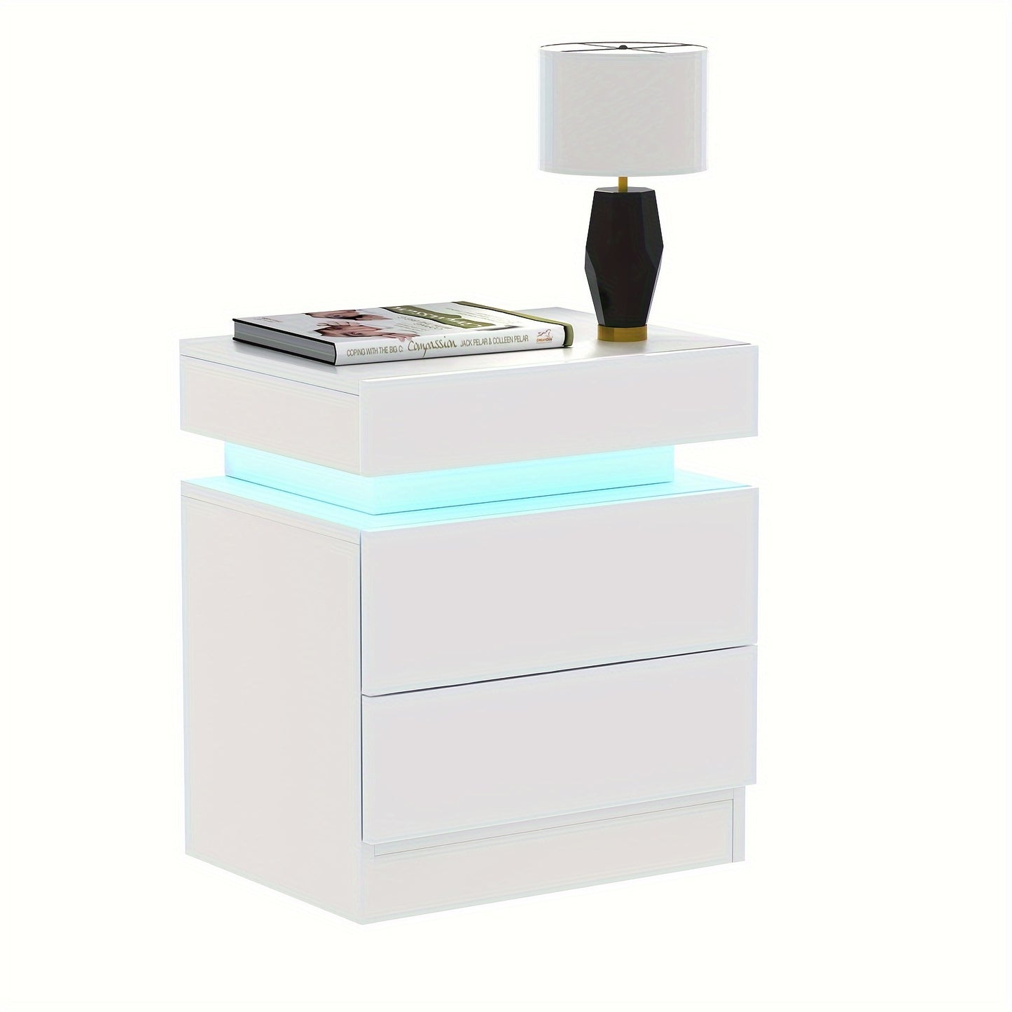 Bedside Table, Night Table With 3 Drawers And 16 Colours, Side Table For Bedroom, Living Room