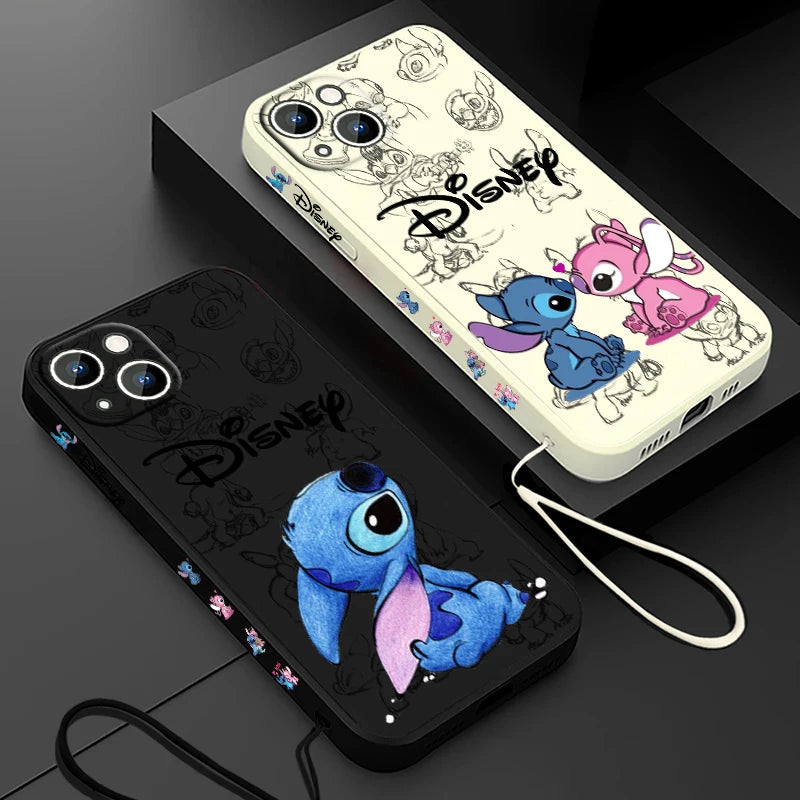 Disney Super Cute Stitch - Phone Case For Apple iPhone (14-15)