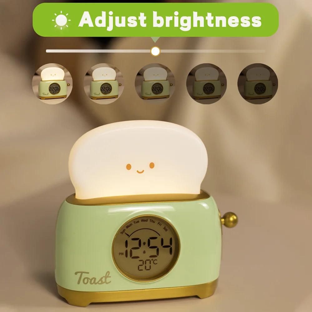 Kid Alarm Clock - LED Night Light Digital Clock