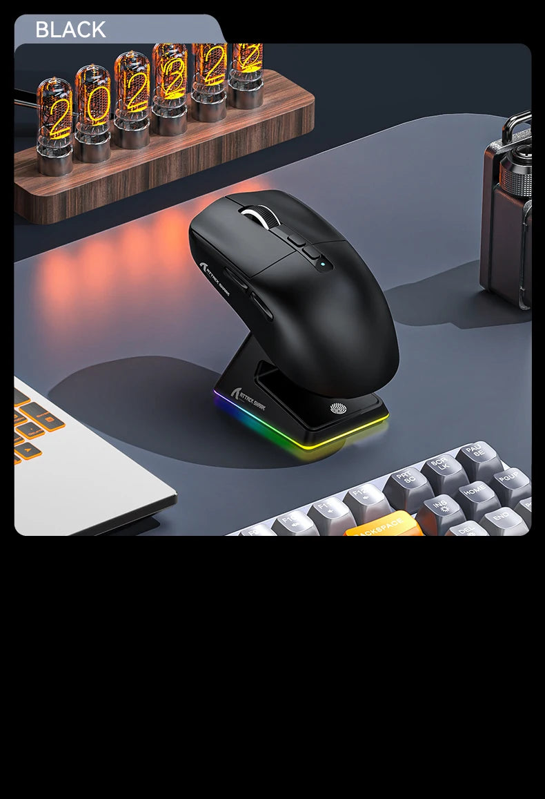 Attack Shark X6 - Tri-Mode Connection RGB Touch Magnetic Charging Base