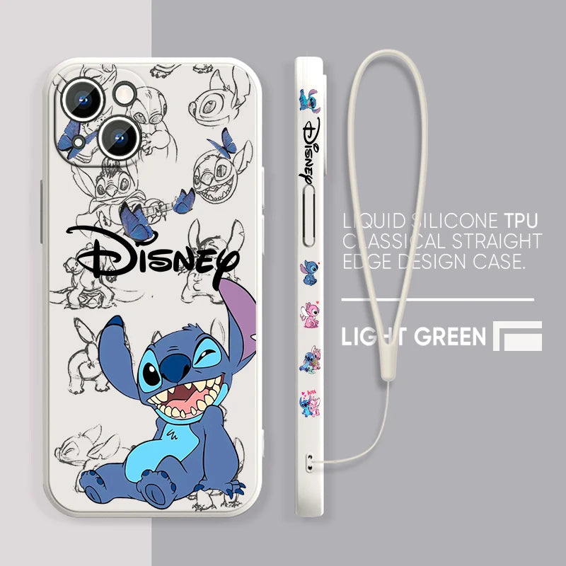 Disney Super Cute Stitch - Phone Case For Apple iPhone (14-15)