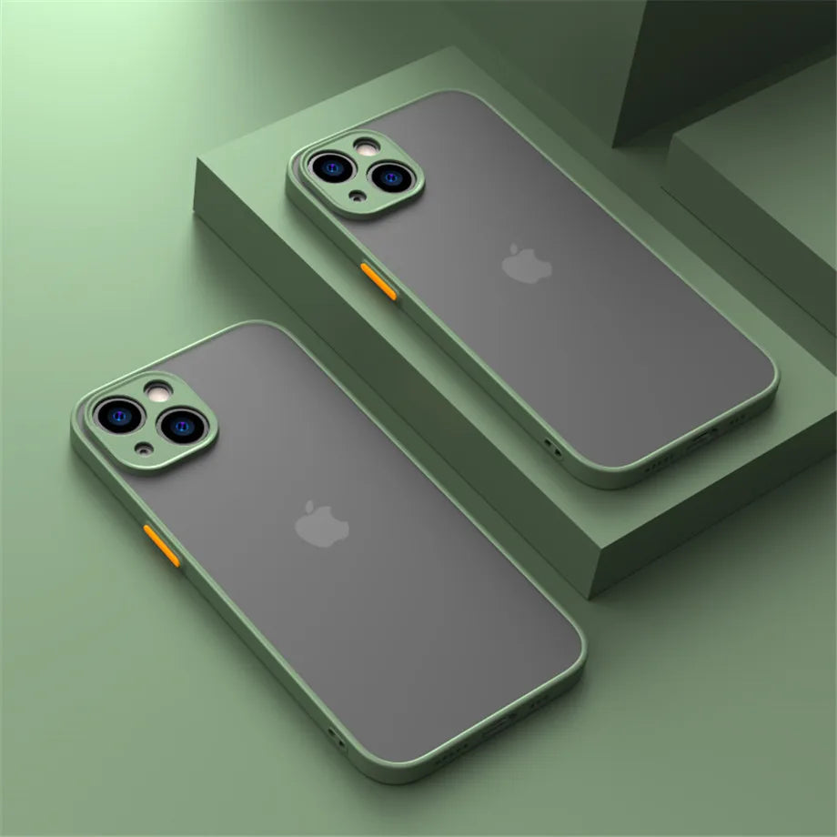 Shockproof Armor Matte - Case For Apple iPhone (14-16)