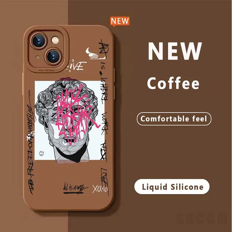 Cartoon Doodle Great Art - Phone Case for Apple iPhone (14-15)