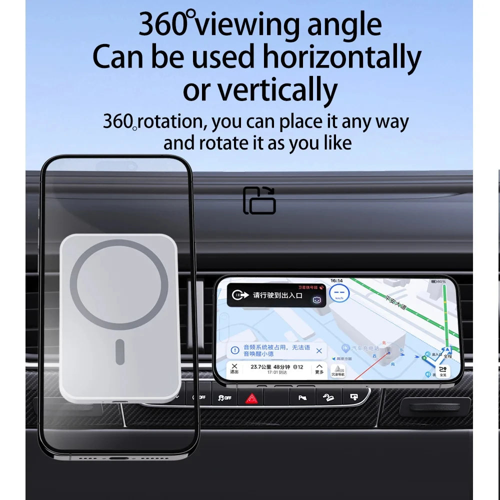 Magnetic Wireless Car Charger - MagSafe for Apple iPhone