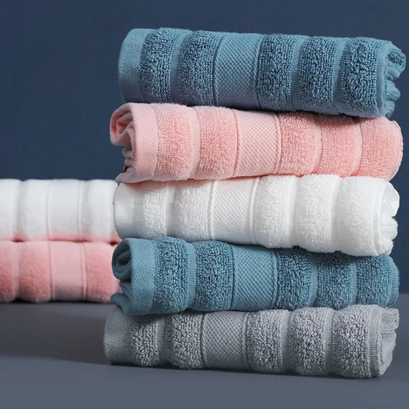 4Pcs Useful Towel Square Face Towel Strong Water Absorption