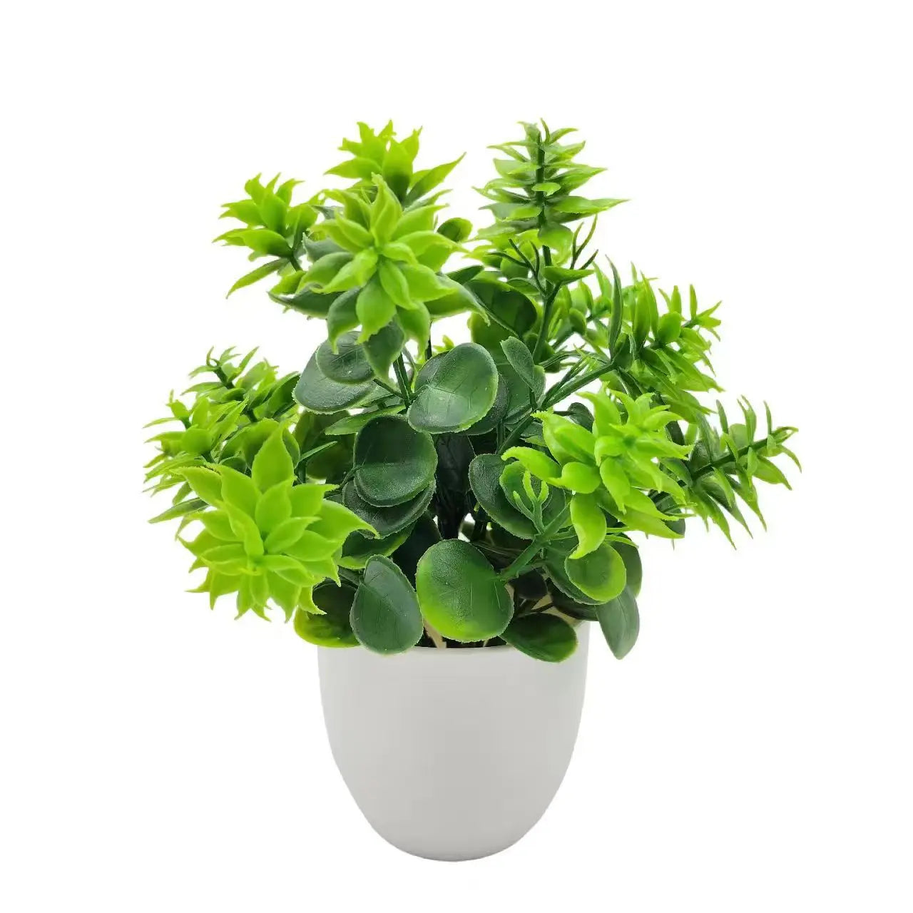 1Pc Artificial Plants with Plastics Pots Perfect Greenery for Home Decorations