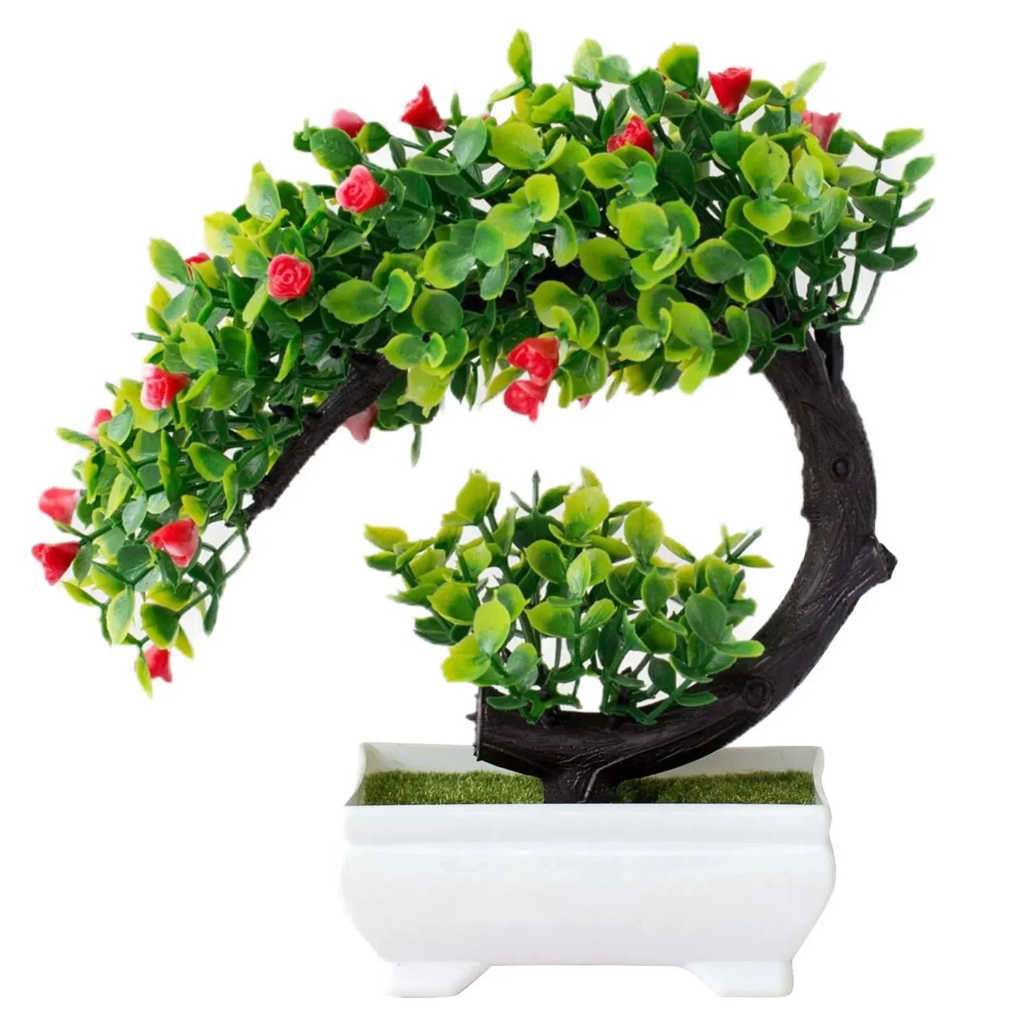 Artificial Plants Bonsai Simulated Tree Potted Plants Fake Flowers Table Potted Ornaments