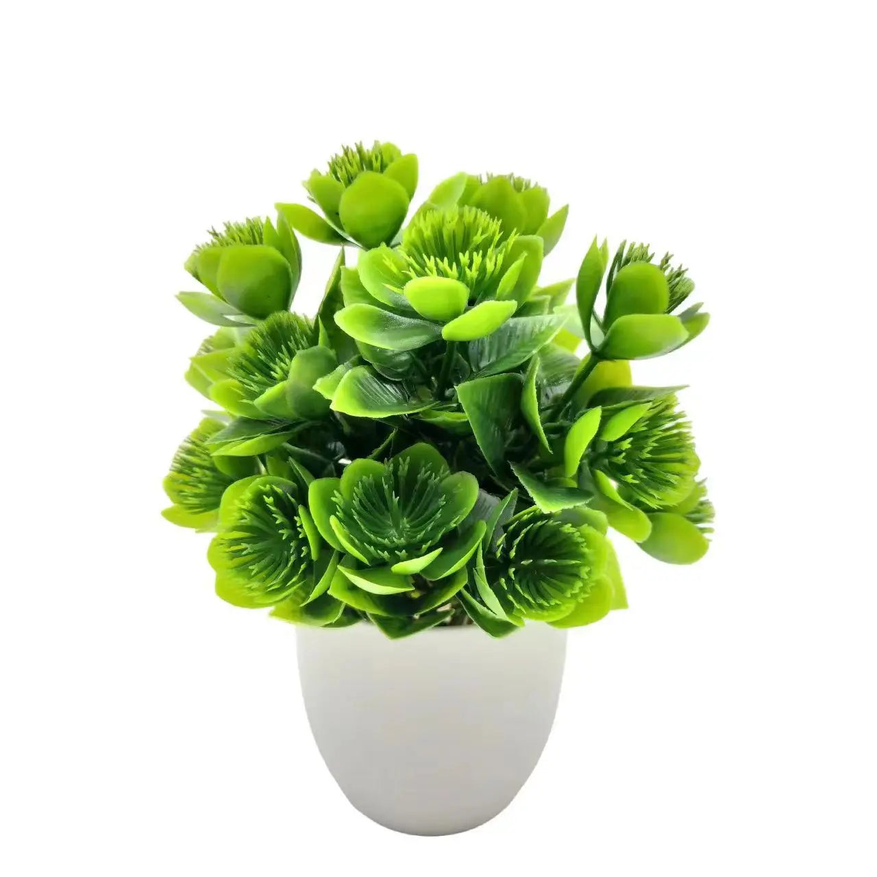 1Pc Artificial Plants with Plastics Pots Perfect Greenery for Home Decorations