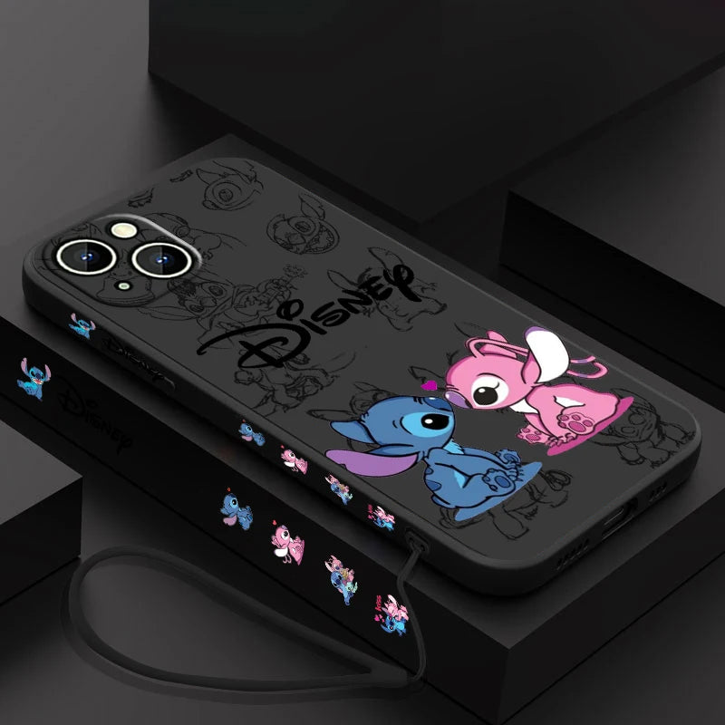 Disney Super Cute Stitch - Phone Case For Apple iPhone (14-15)