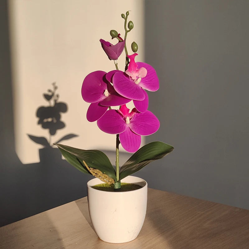 Bonsai Simulated Butterfly Orchid Artificial