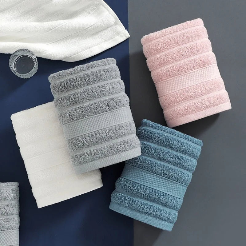 4Pcs Useful Towel Square Face Towel Strong Water Absorption