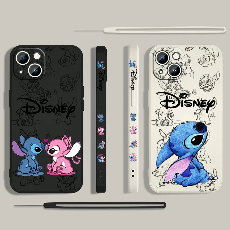 Disney Super Cute Stitch - Phone Case For Apple iPhone (14-15)