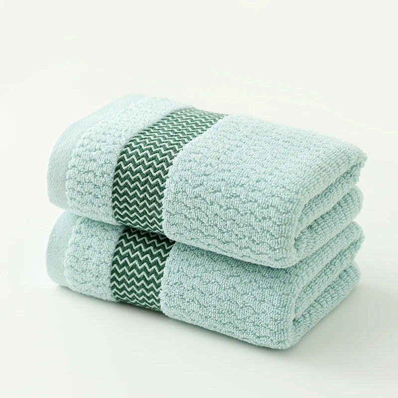 2 Towels Thickened Absorbent Towel Pure Cotton