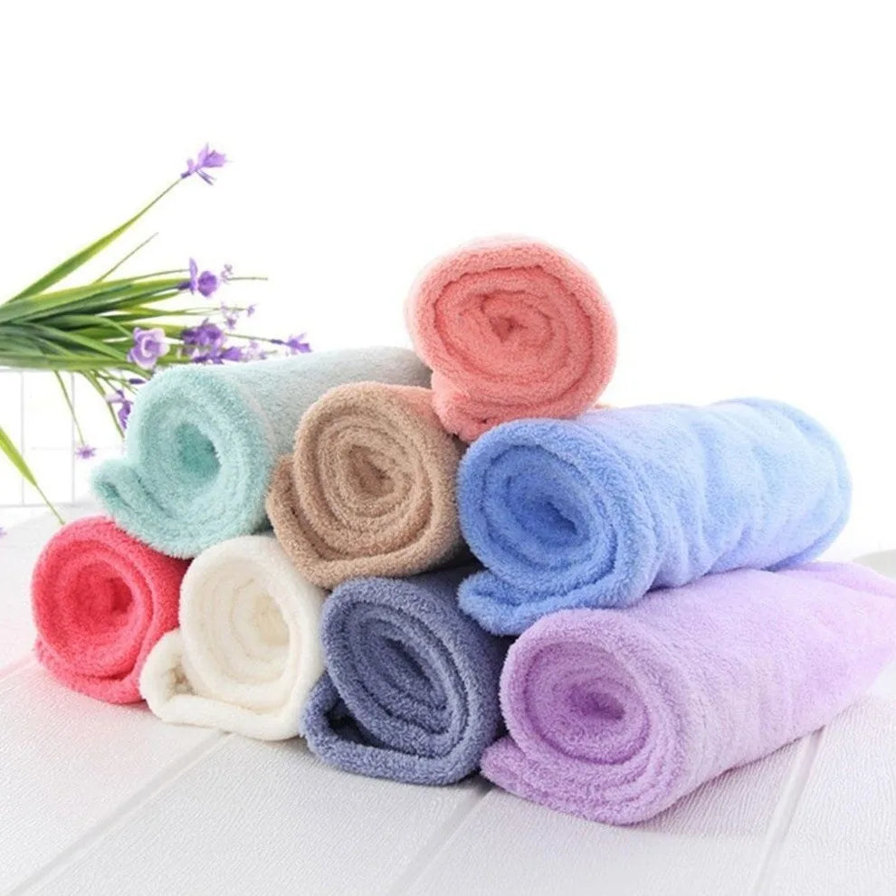 Microfiber Hair Towel Wrap for Women Super Absorbent Shower Cap Towel with Button Quick Hair Towel Drying Soft Dry Hair Cap