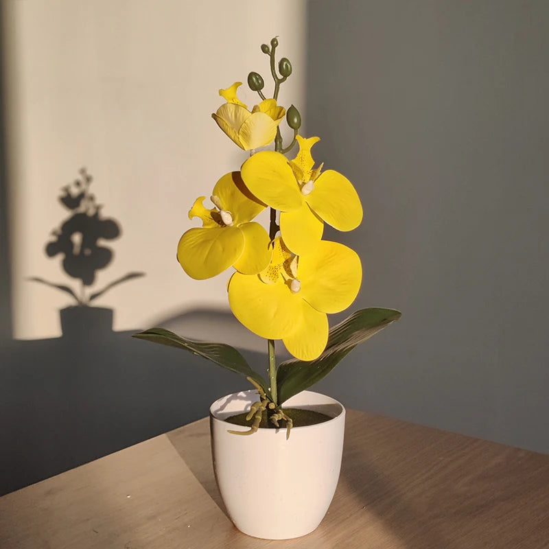 Bonsai Simulated Butterfly Orchid Artificial