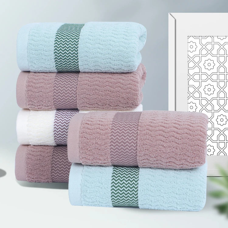 2 Towels Thickened Absorbent Towel Pure Cotton