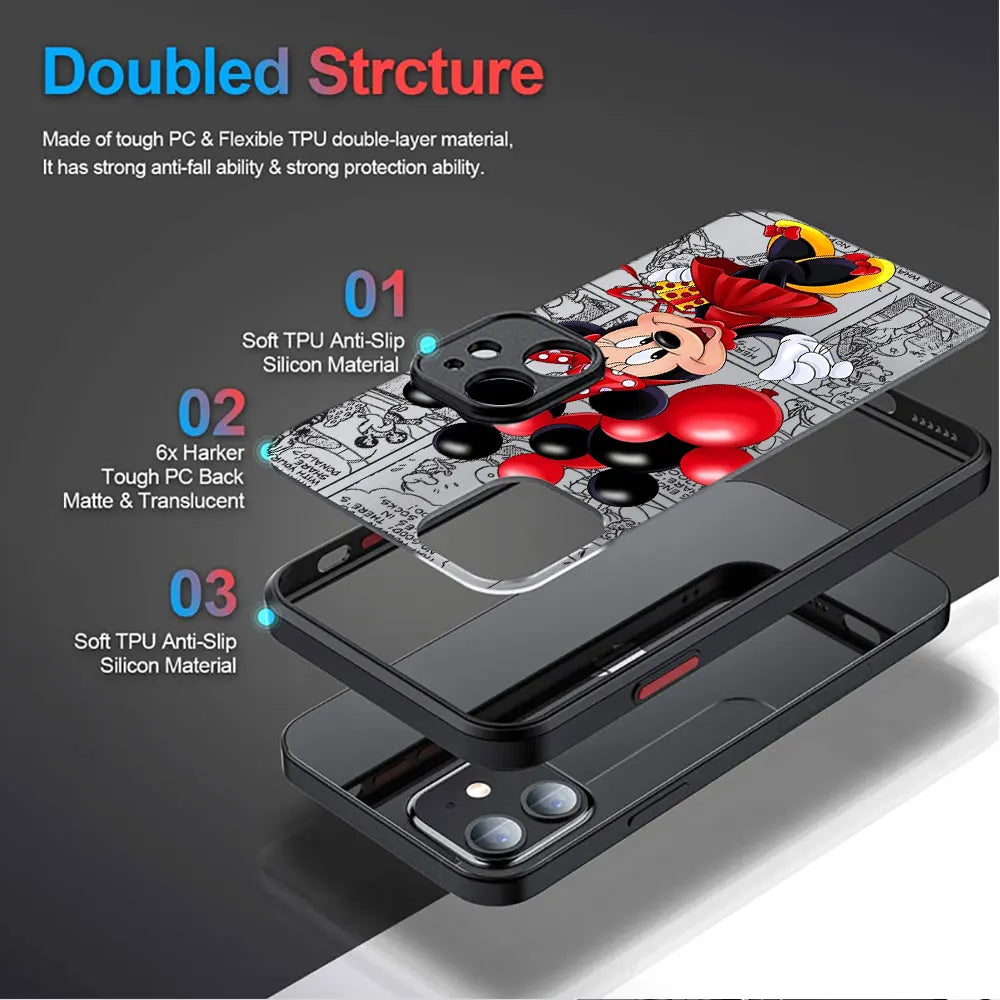 Disney Mickey Minnie Love - Phone Case for Apple iPhone (13-16)