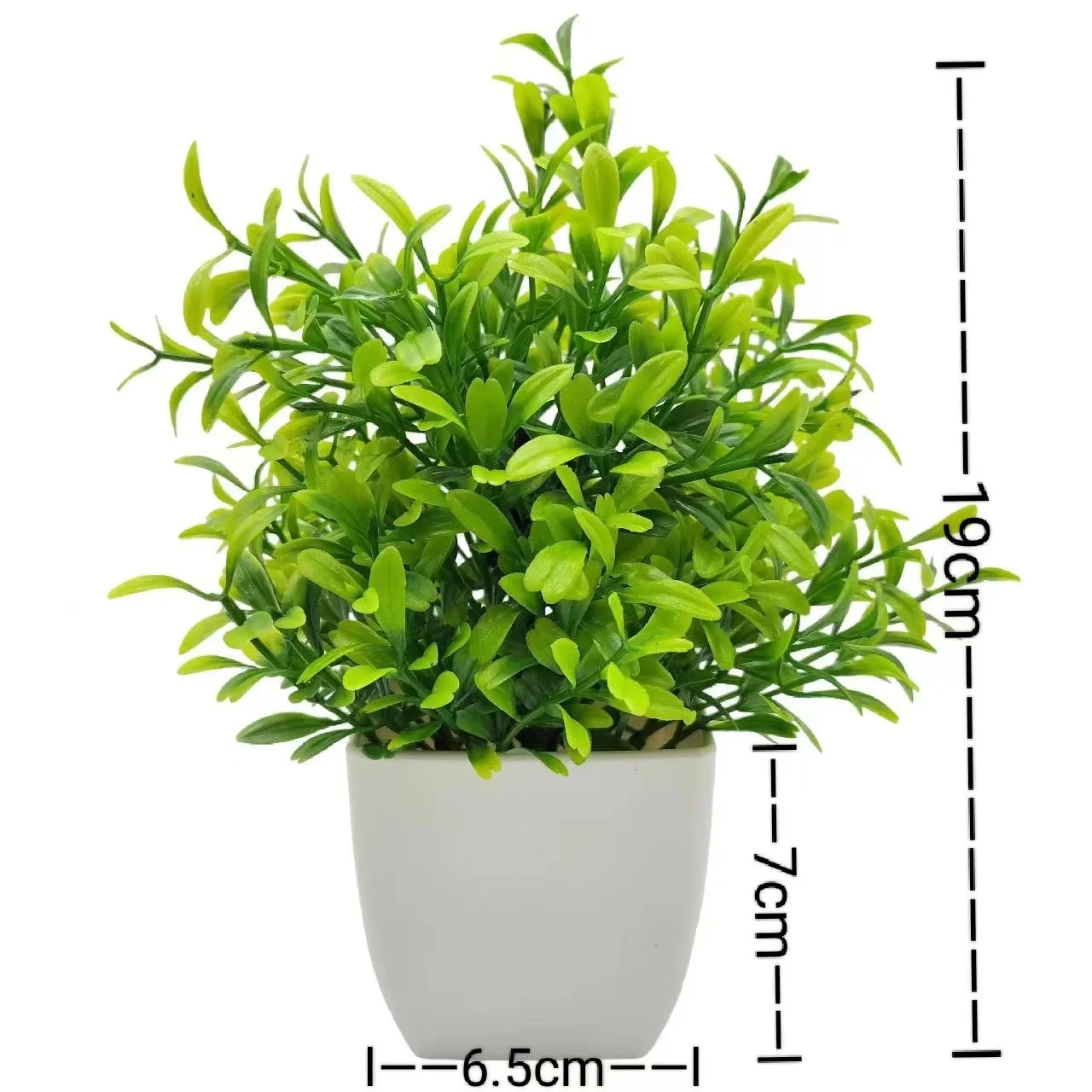 1Pc Artificial Plants with Plastics Pots Perfect Greenery for Home Decorations