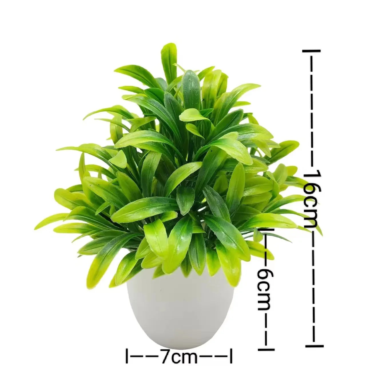 1Pc Artificial Plants with Plastics Pots Perfect Greenery for Home Decorations