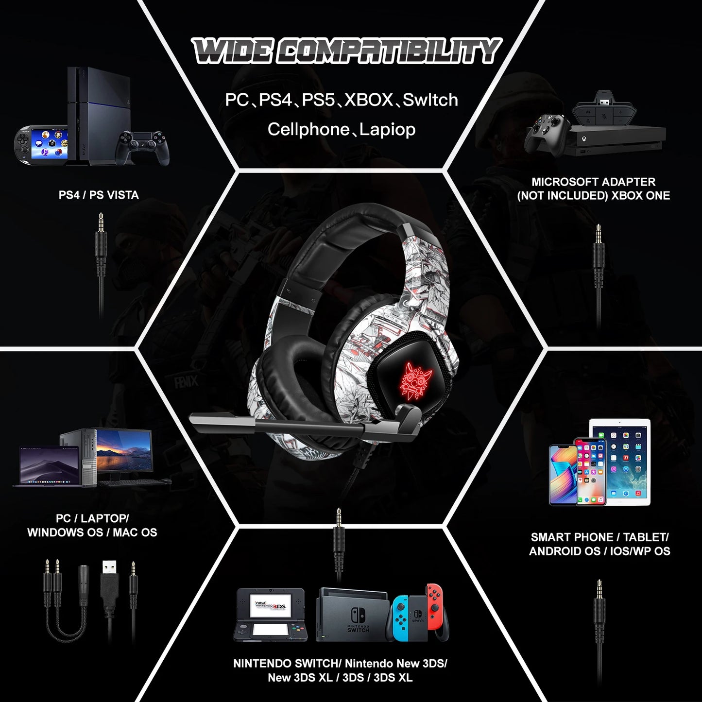 ONIKUMA K19 - Gaming Headset With Mic