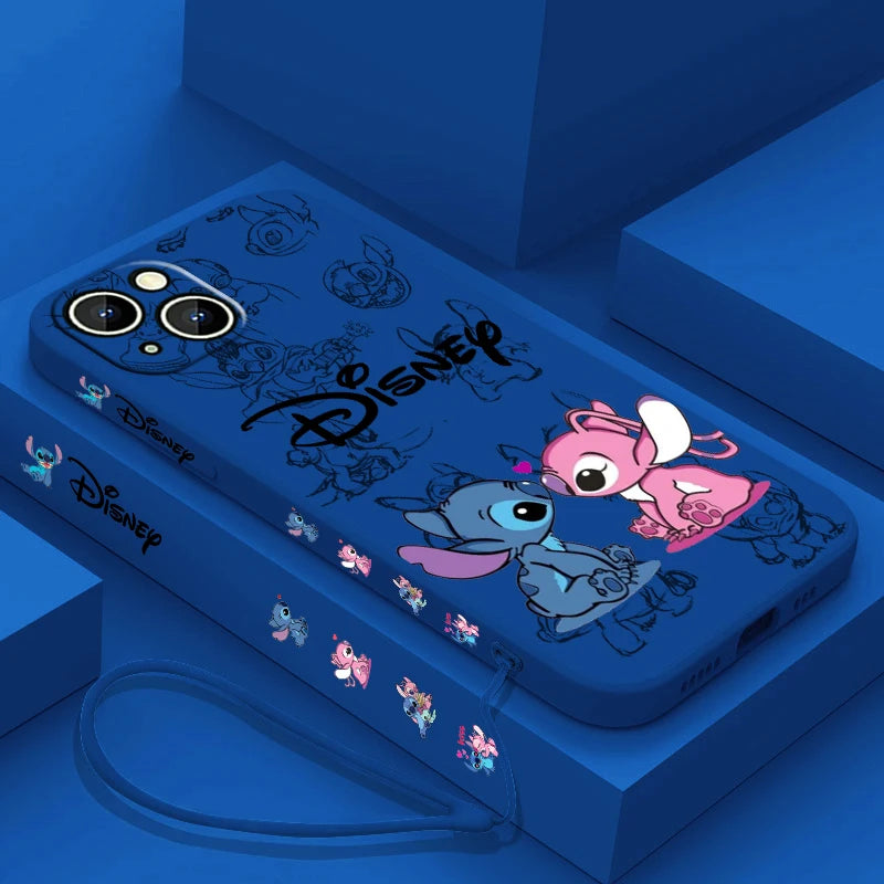 Disney Super Cute Stitch - Phone Case For Apple iPhone (14-15)