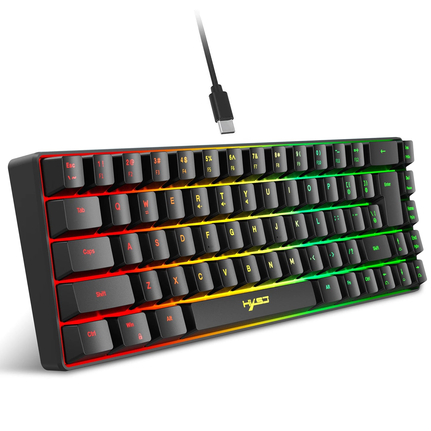 HXSJ V200 Wired K68 RGB Streamer - Gaming Keyboard