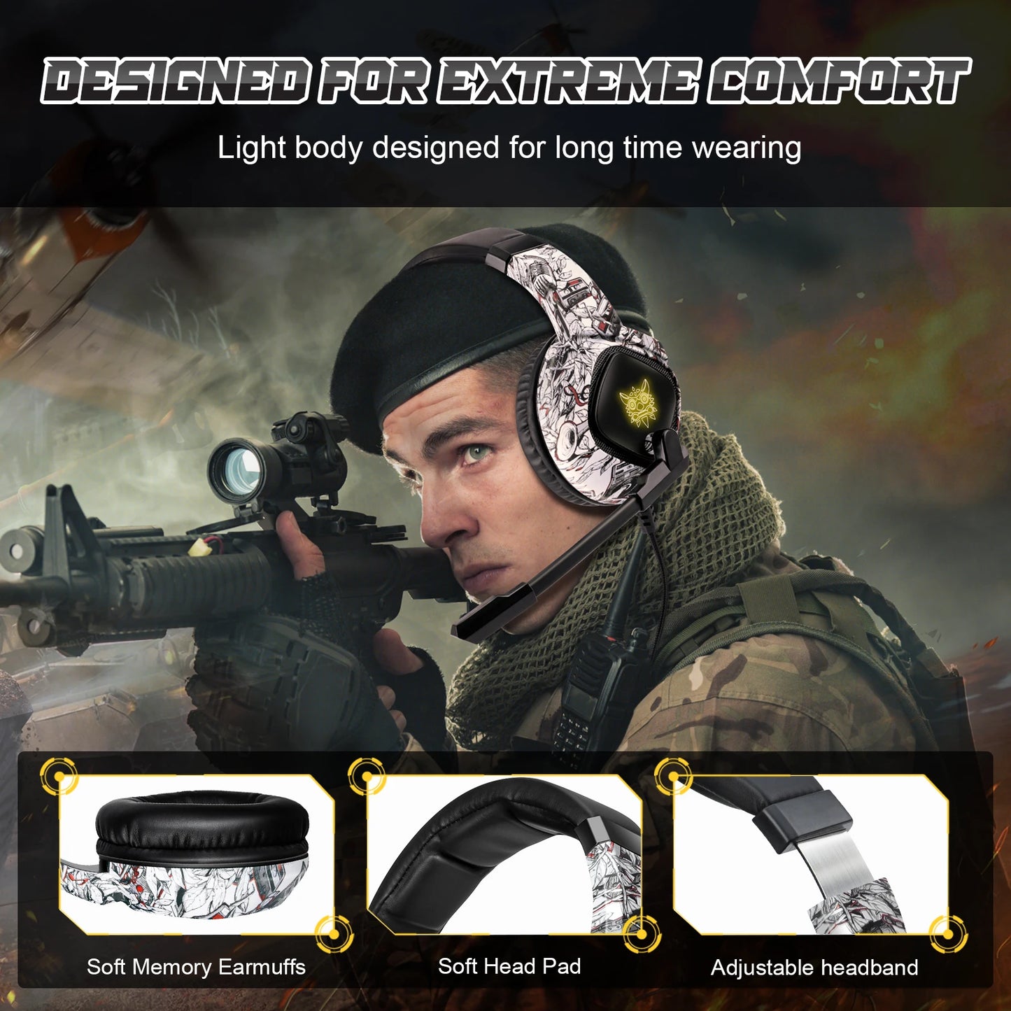 ONIKUMA K19 - Gaming Headset With Mic