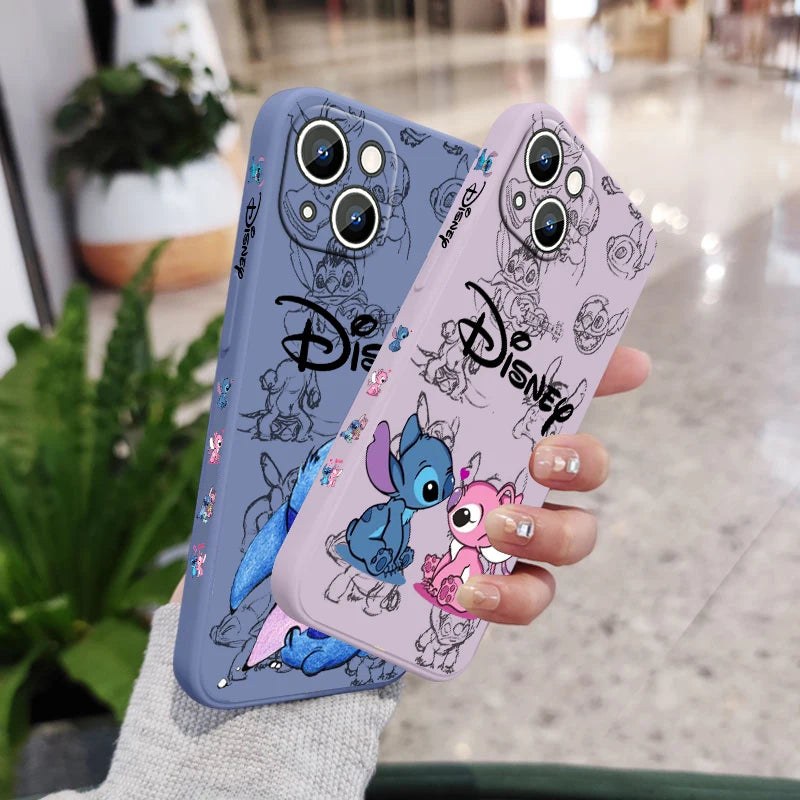 Disney Super Cute Stitch - Phone Case For Apple iPhone (14-15)