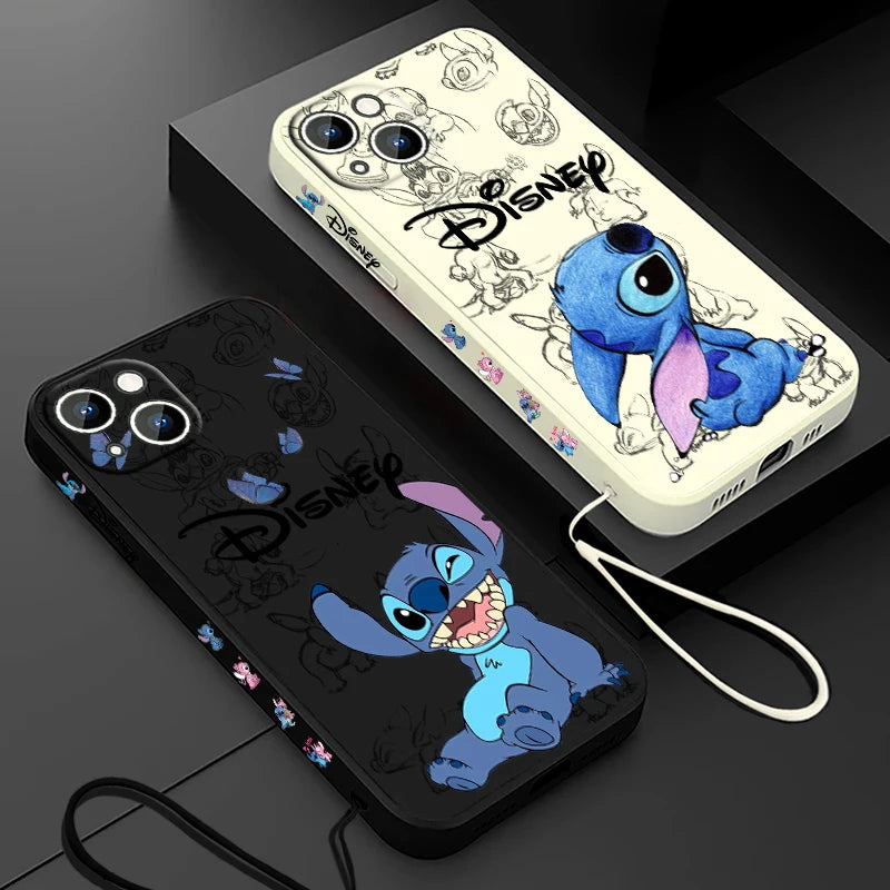 Disney Super Cute Stitch - Phone Case For Apple iPhone (14-15)