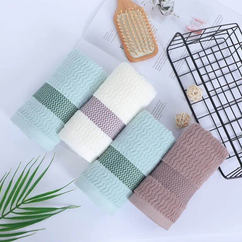 2 Towels Thickened Absorbent Towel Pure Cotton