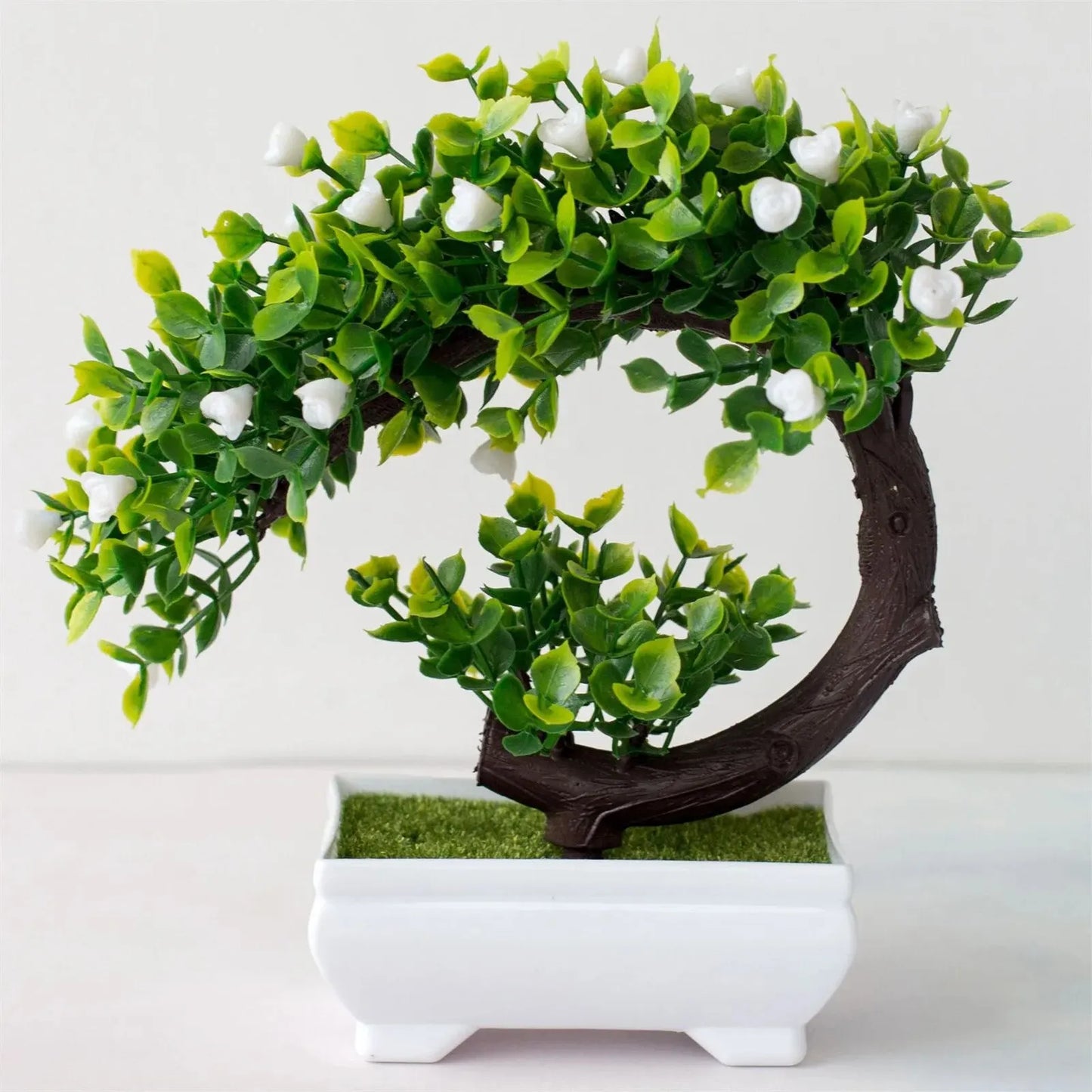 Artificial Plants Bonsai Simulated Tree Potted Plants Fake Flowers Table Potted Ornaments