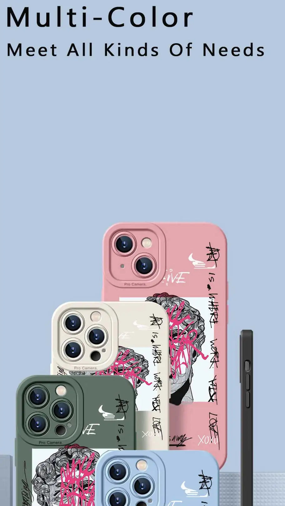 Cartoon Doodle Great Art - Phone Case for Apple iPhone (14-15)