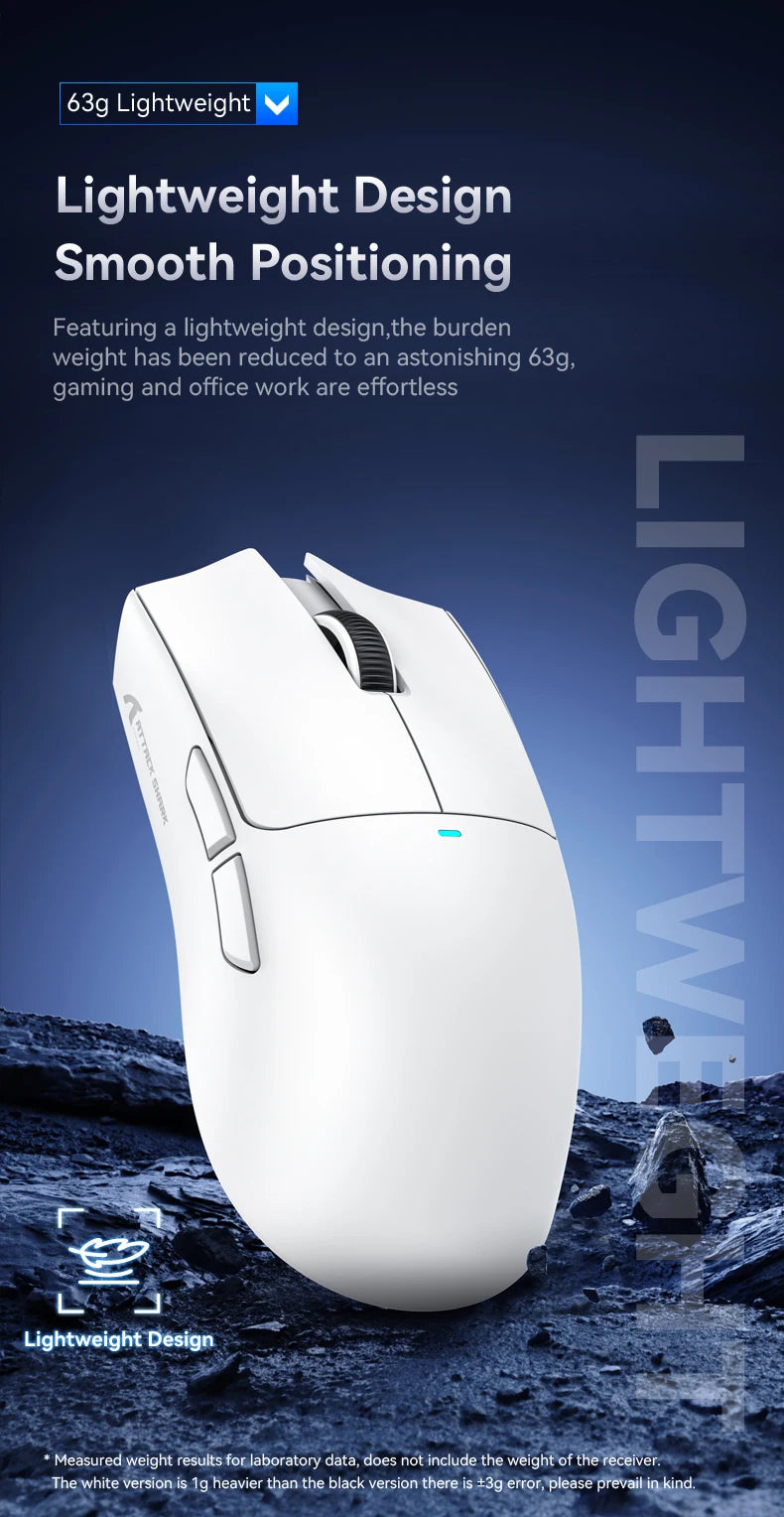 Attack Shark X11 - Wireless Mouse RGB Magnetic Charging