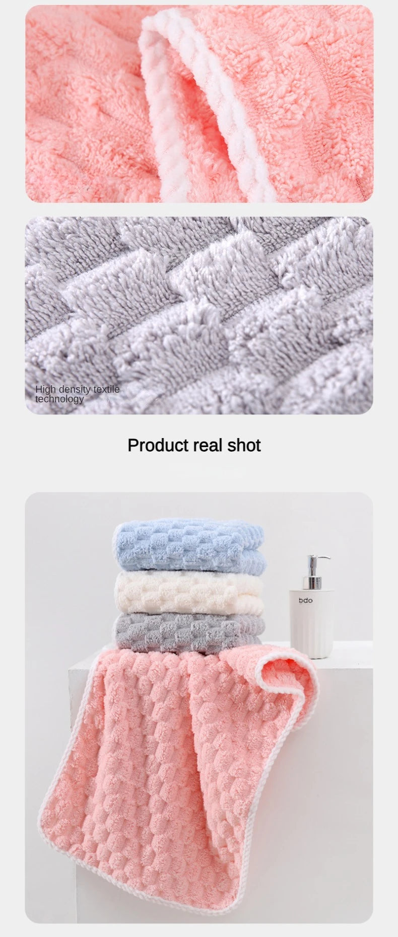 Hand Towel Lovely Cloud Pattern Super Absorbent Hand Towel with Cloud Lattice Pattern for Bathroom Decoration for Daily Use