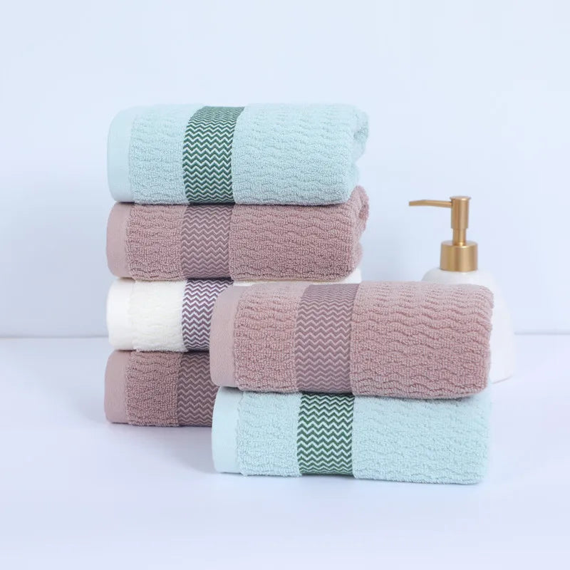 2 Towels Thickened Absorbent Towel Pure Cotton