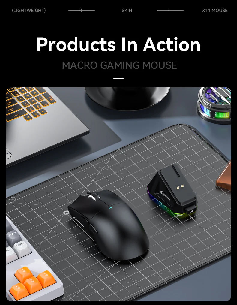 Attack Shark X11 - Wireless Mouse RGB Magnetic Charging