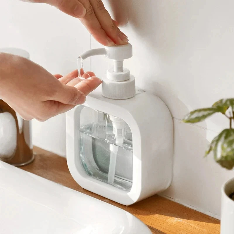 300/500ml Bathroom Soap Dispensers Refillable Lotion Shampoo Shower Gel Holder Portable Travel Dispenser Empty Bath Pump Bottle