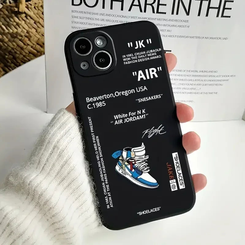 Case Black White Air - Phone Case for Apple iPhone (12-15)