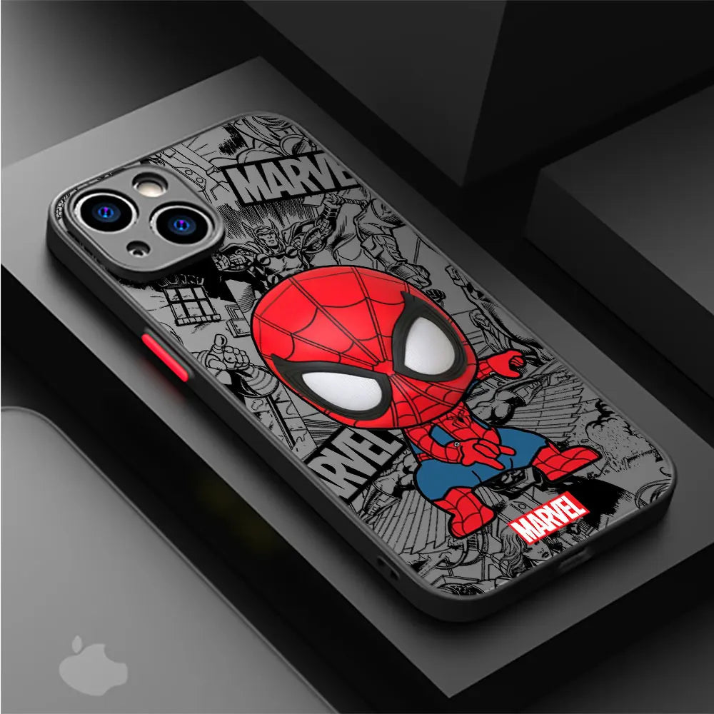 Cartoon Marvel Groot Spiderman - Hülle für Apple iPhone (12-15)