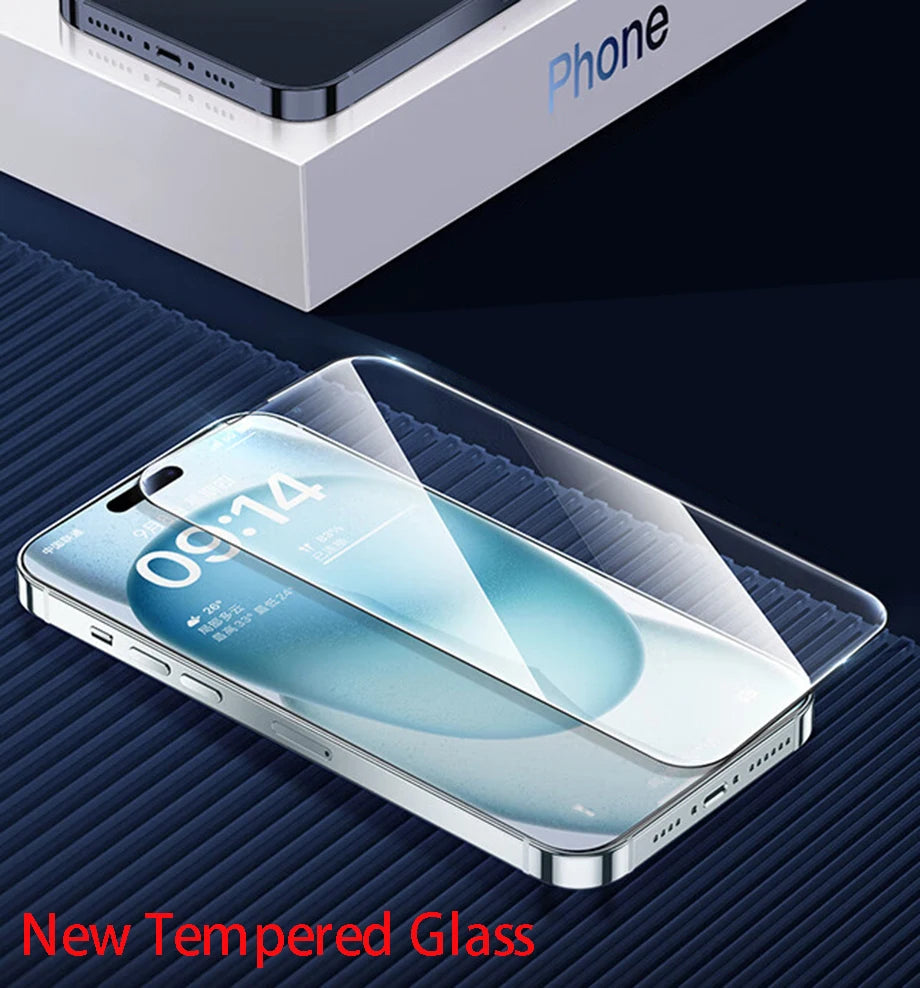 4Pcs Tempered Glass For Apple iPhone