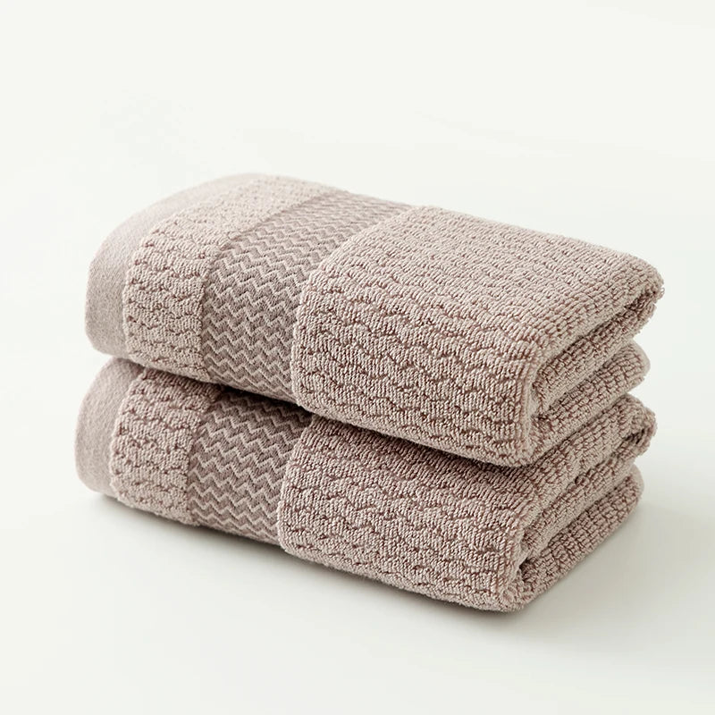 2 Towels Thickened Absorbent Towel Pure Cotton