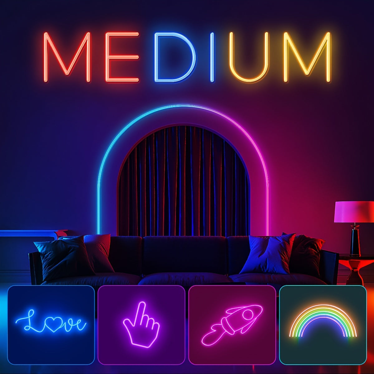 Mexllex RGB Neon Light Strip With 44-Key Remote Control, Connect With APP, Color And Brightness Adjustable, Music Mode, DIY Function, Used For Bedroom, Living Room, Study, Gift, Etc (EU Plug)